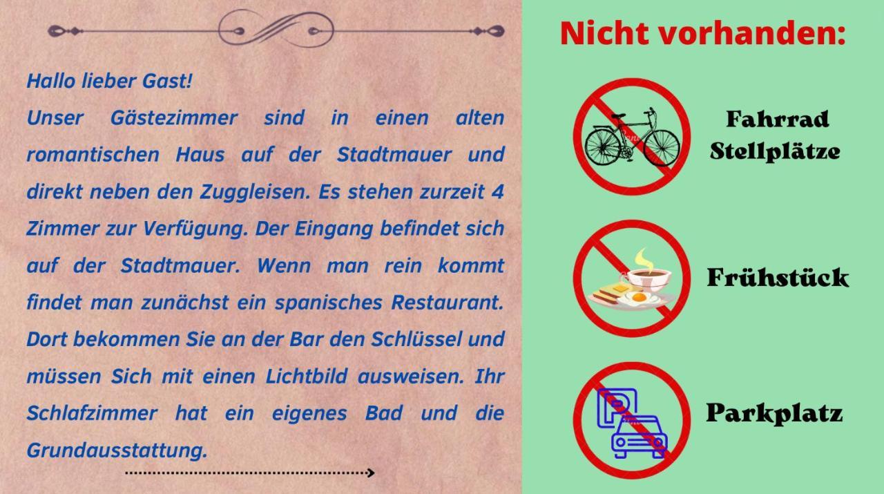 באכאראך Hotelzimmer Im Alten Reihenhaus Auf Der Stadtmauer מראה חיצוני תמונה